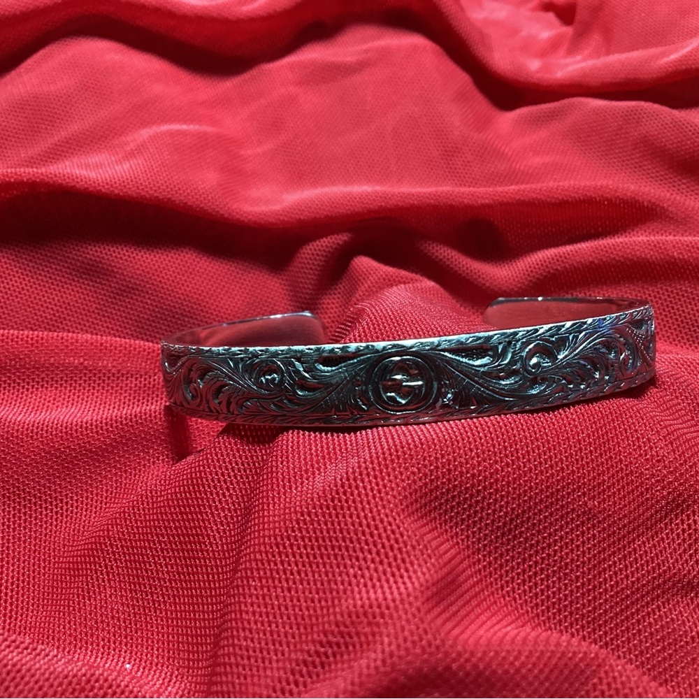 GUCCI sterling 925 silver Cuff Bracelet